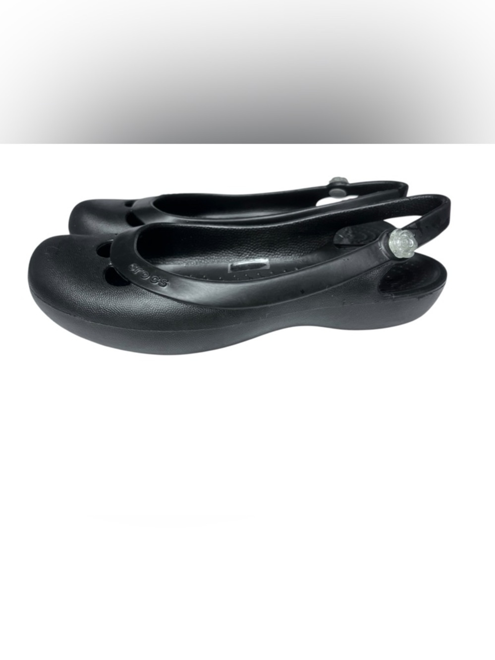 Crocs women sandals shoes size 6 black - Picture 6 of 8